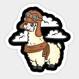 Alpaca Llama Farmer Farmer Funny Sticker